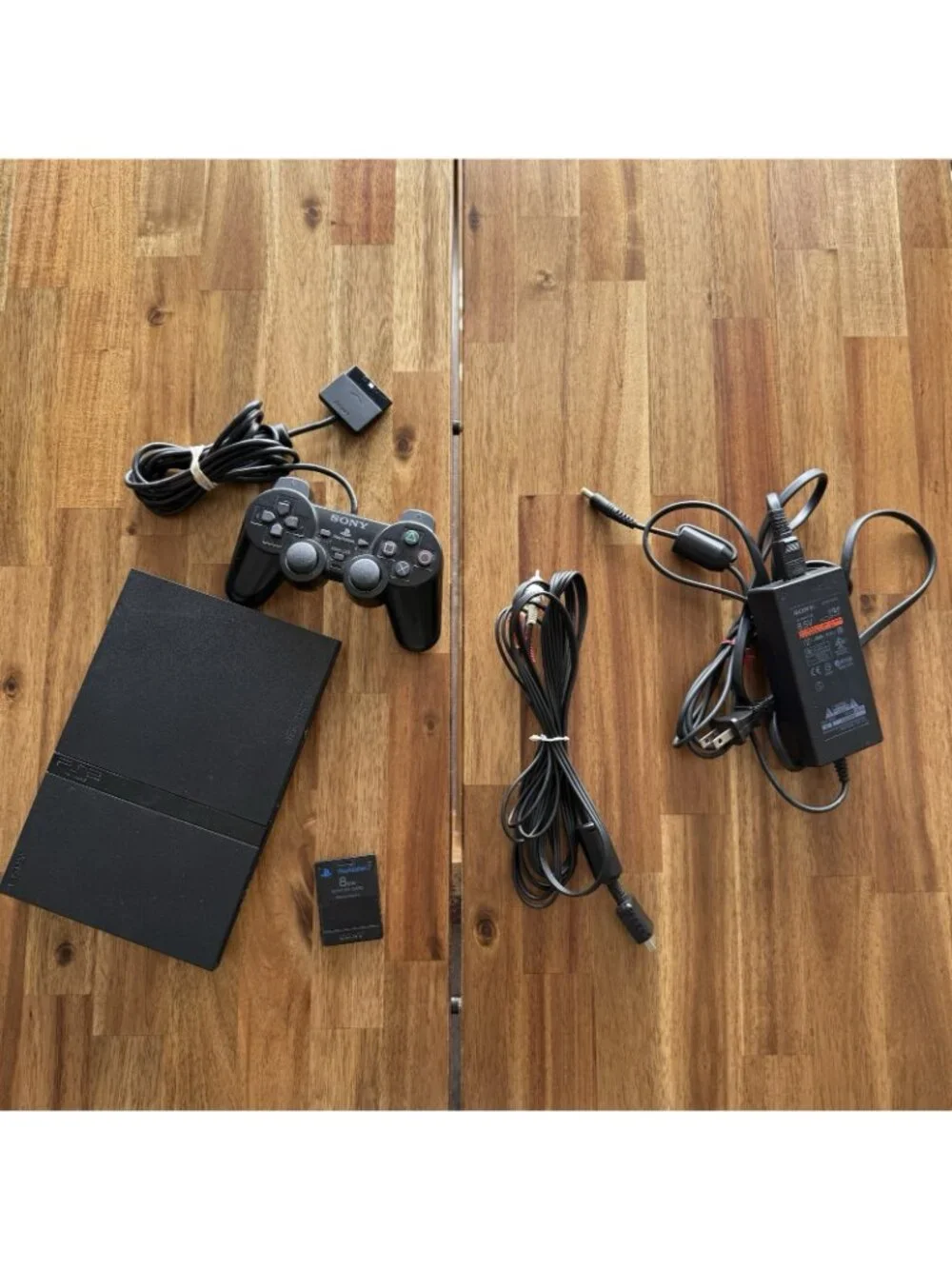 Sony PlayStation 2 Slim PS2 Black Console Controller Cords Viewtiful Joe‎ Memory